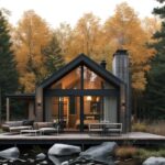 Vackert fritidshus intill vatten